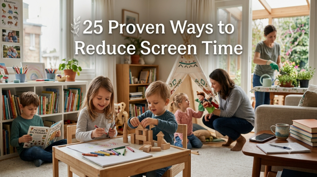 How to Reduce Screen Time in Children: 25 Proven Ideas