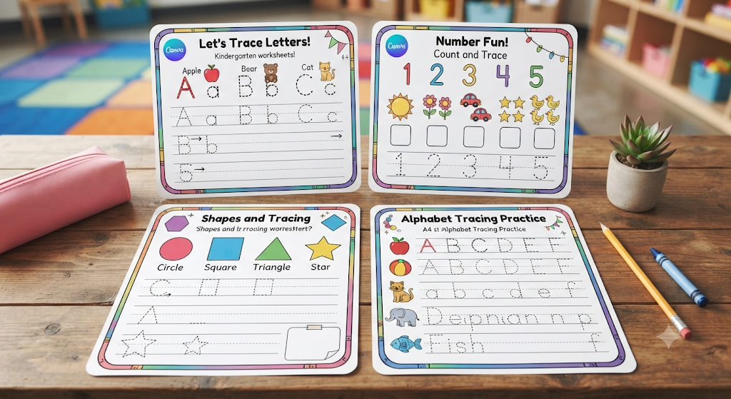 Canva worksheets for young learners 